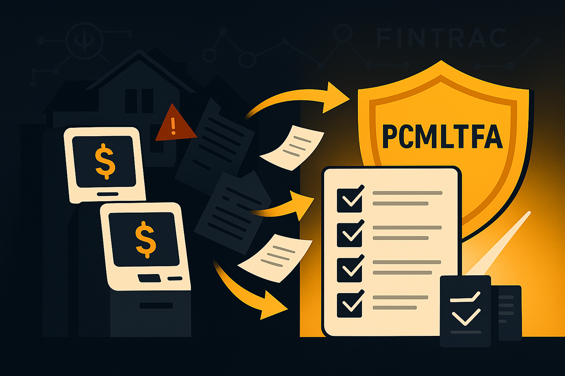 Starting October 1, 2025, title insurers and private ATM acquirers become FINTRAC reporting entities under the PCMLTFA. Here’s what changes and how to get ready.